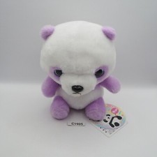 Panda no Aka-chan C1905 Purple Amuse Plush 6" Stuffed Toy TAG Doll Japan