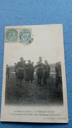 Carte Postale Ancienne 78 RAMBOUILLET. Roi D'Italie à La Chasse Barrere Tirant Un Lapin