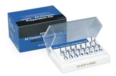 SHOFU All CERAMIC PREPARATION KIT For Inlays and Veneers 17pcs KIT