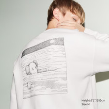 2023 KAWS x UNIQLO UT Sweater Sweatshirt Long Sleeve Off White Size XXL