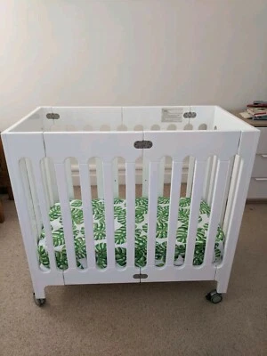 Stylish Mini Cot Bloom Alma In White Solid Wood Cots Bedding