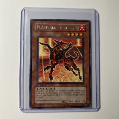 Flamvell Firedog ANPR-EN037 1st Edition Ancient Prophecy Yu-Gi-Oh HP-Damaged