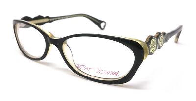 BETSEY JOHNSON BUDDING BEAUTY DAMEN BRILLE BJ 098 01 RAV SCHWARZ GELB