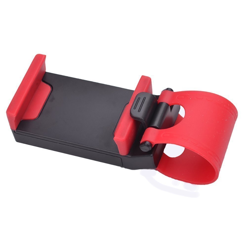 Universal Car Steering Wheel Bike Clip Mount Holder For Mobiles Cell