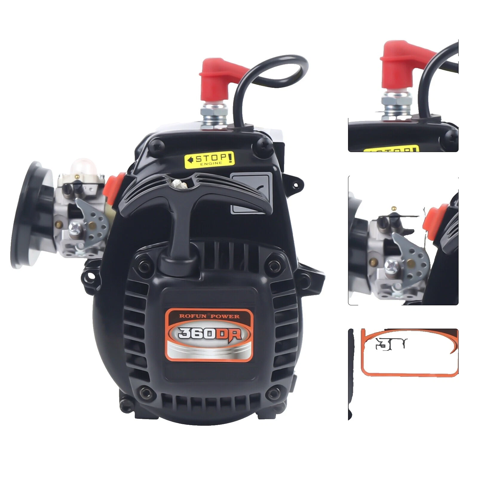 Hobby RC Motor/Engine, Exhaust & Fuel System Parts & Accessories for Zenoah Gasoline 1:4