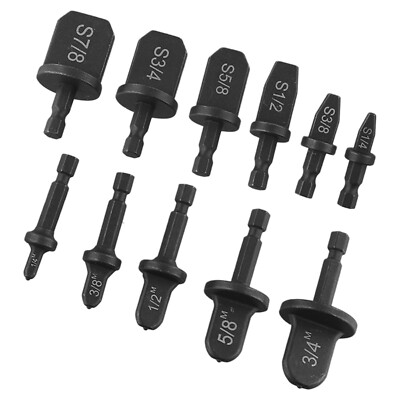 11x Air Conditioner Copper Tube Expander Swaging-Tool Drill-Bit