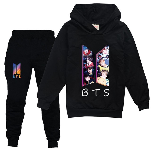 BTS Jungen Mädchen Hoodies + Hosen Set Kapuzen Trainingsanzug Beiläufig  Mode | www.willowsreigate.co.uk