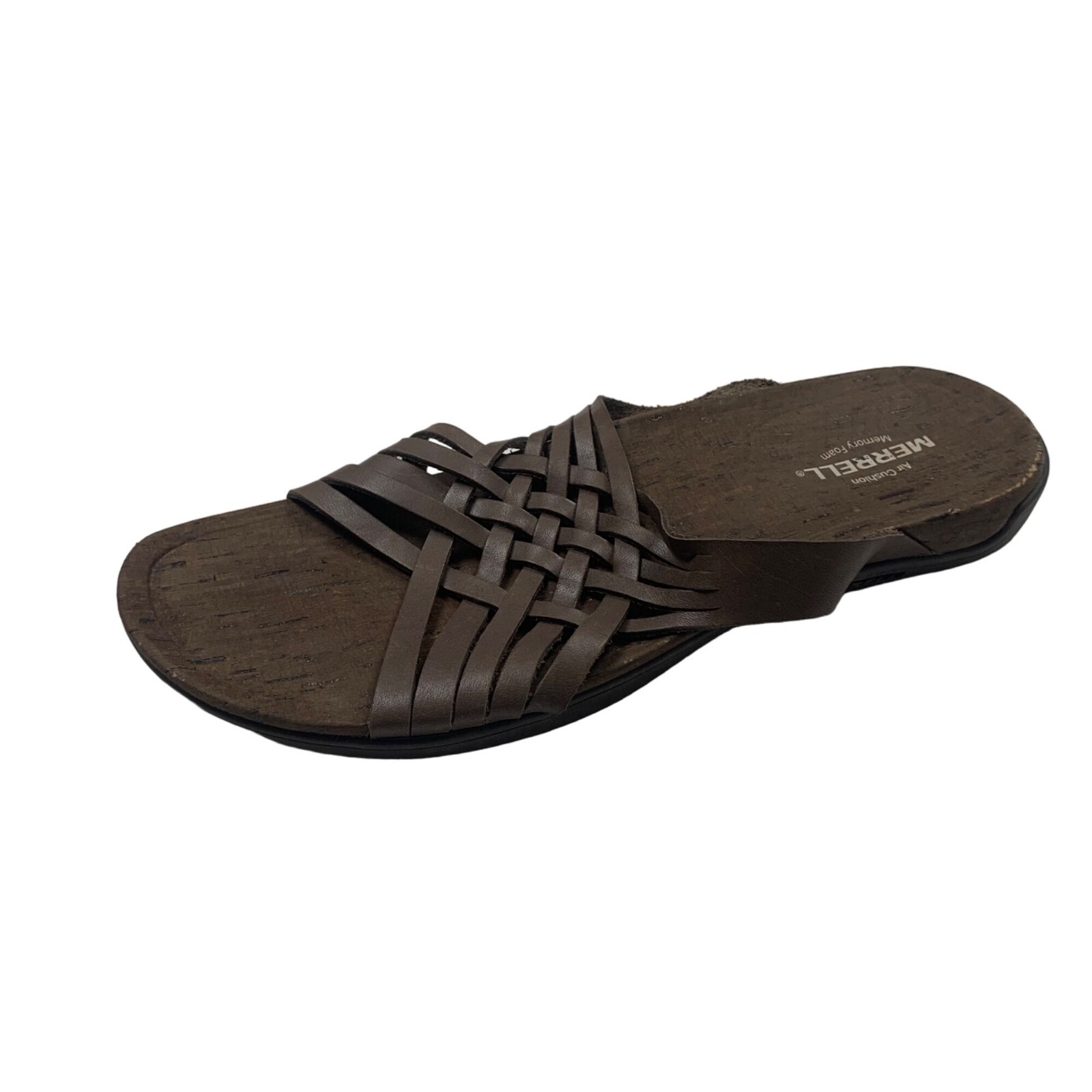 Sandali donna Merrell in pelle di mahana marrone taglia 11