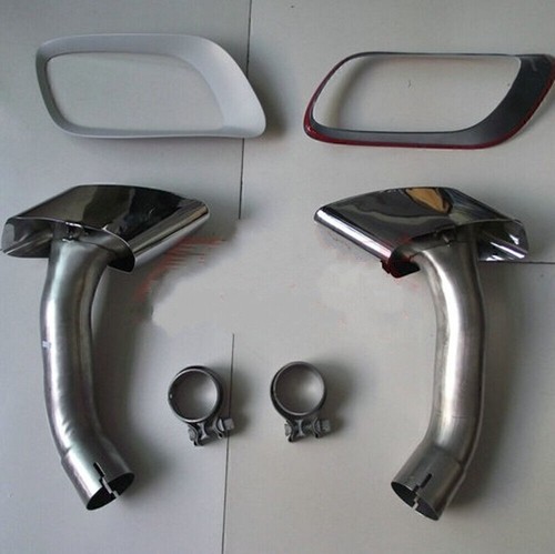 Para BMW E71 X6 2008 2009-2013 Puntas de escape Silenciador Tubos Punta Ajustes 2 piezas 103 EE. UU. - Imagen 5 de 5