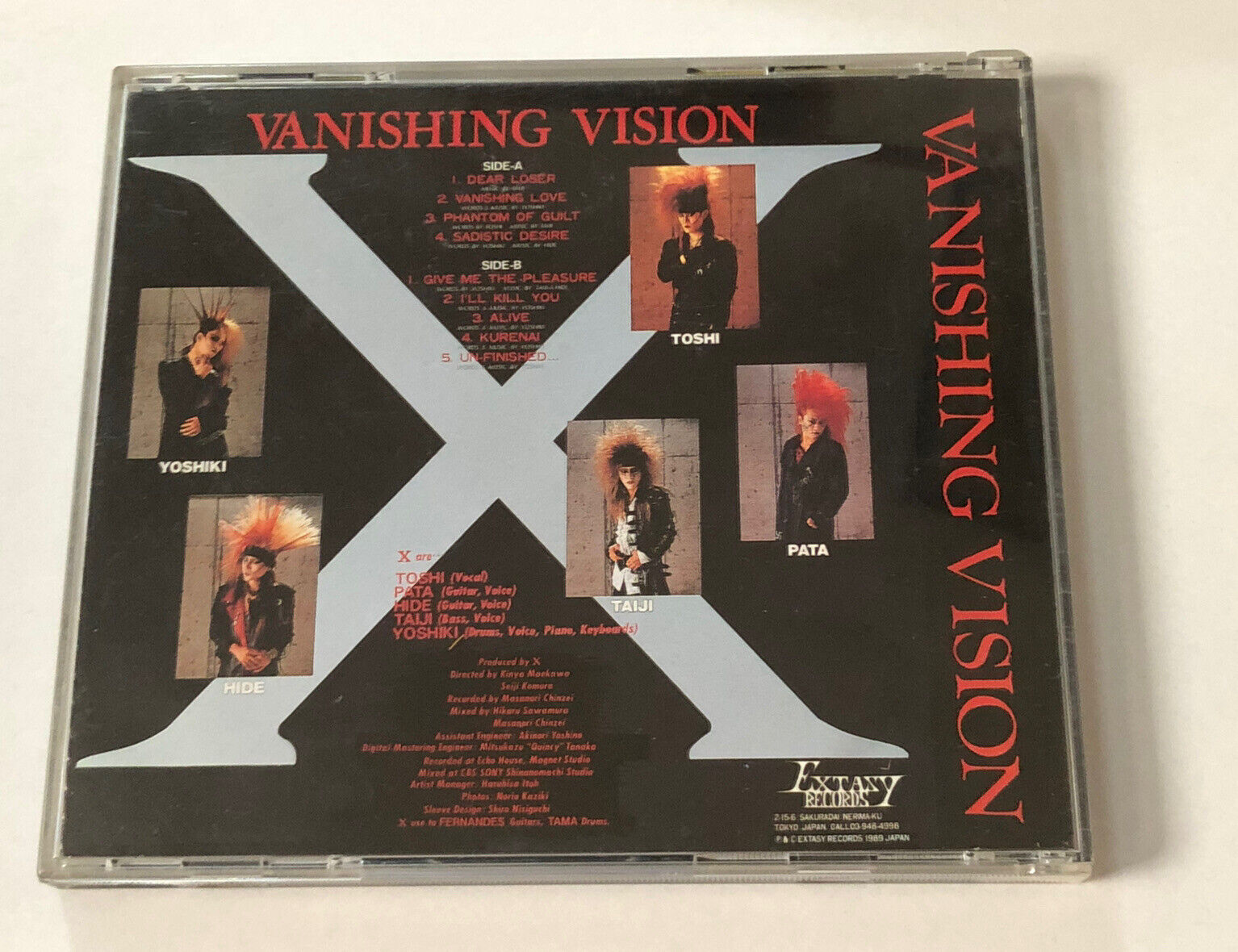 X JAPAN VANISHING VISION CD JAPAN