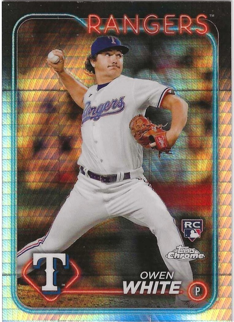 2024 Topps Chrome Baseball - Prism Refractors - #211 - OWEN WHITE - ROOKIE