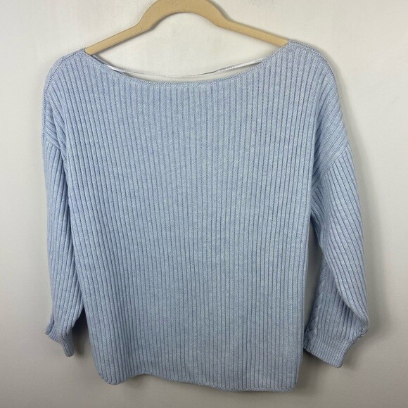Ever New Australia Estelle Baby Blue Cable Knit Sweat… Gem
