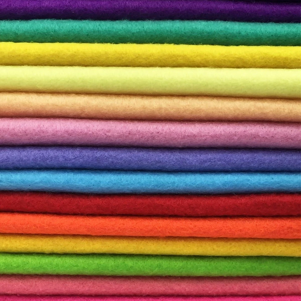 28-Piece Assorted Color Felt Pack - 1.4mm Thick Soft Fabric for DIY Crafts - Image 4 of 4
