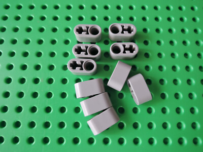 Lego 10 x Technic Liftarm mit Achsloch breit 1x2 60483 neu hellgrau