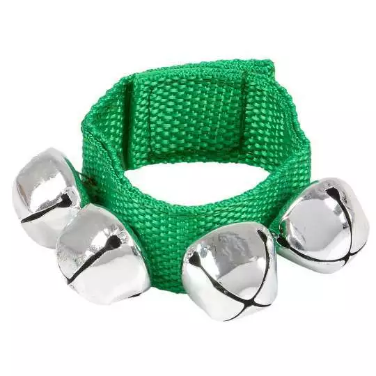 One GREEN Jingle Bell Bracelet - Great for Holidays & Christmas / Fun  Accessory