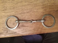 loose ring snaffle bit 4 1/2 in nickel  pony 