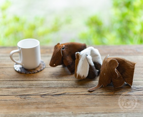 Decorative Handmade Mini Elephant Doll - Assorted Tones - Picture 6 of 8