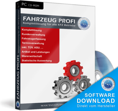 Workshop Software for Car, Truck, Scooter, Krad, Moped, Motorcycle, Repair, Invoices