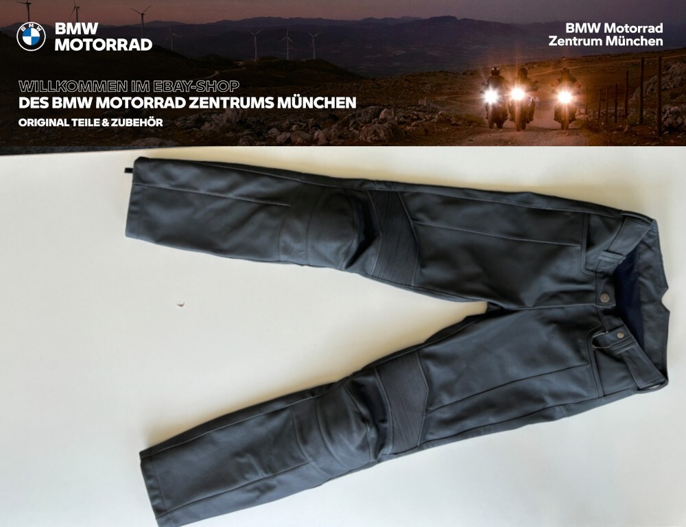 Original BMW Motorrad DarkNite Hose Größe 36 Leder Damen  