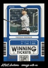 2021 Contenders - Winning Tickets #WT-FF Freddie Freeman (Atlanta Braves)