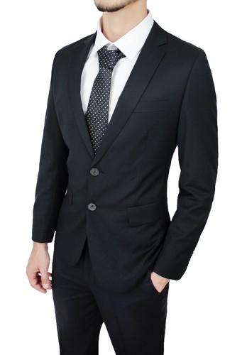 Abito uomo diamond sartoriale nero smoking vestito completo casual elegante  | eBay