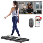 Smart WIFI Walking Pad with Remote Compact Cushioned Deck Bluetooth Adjustable