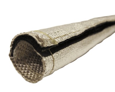 Heat Sleeve Hook u0026amp; Loop Insulating Hose Wrap Tube Reflective Shield  20mm X 1m | eBay