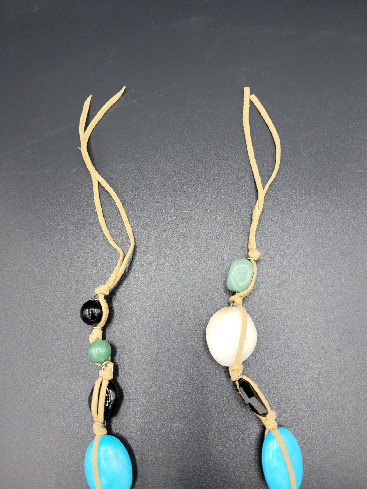 Handcrafted Cord Multi precious Gemstone Beaded N… - image 6