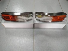 BMW E10 turn signals L+R Euro Italian clear-amber !NEW! 63138454118 63138454119