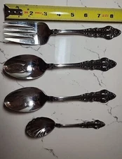 Reed & Barton ROYAL MAJESTY Stainless Silverware Flatware Set Of 4 Serving Piece