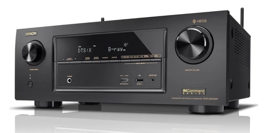 Denon AVR-X2400H Integrated Network AV Receiver 7.2ch Black Seal box New - Image 3 of 4