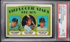 Carlton Fisk 1972 Topps RC PSA 6 Rookie Card Centered Beauty #79. rookie card picture