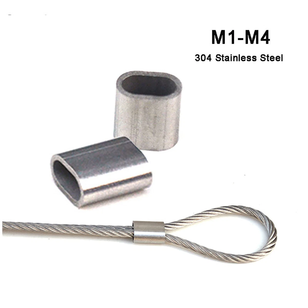 Crimping stainless on sale steel cable
