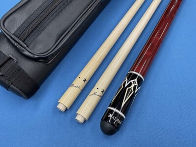 ADAM CAROM CUE SENDAI WITH 2 SHAFTS & CASE.  ** TO PLAY 3 CUSHIONS BILLIARDS.