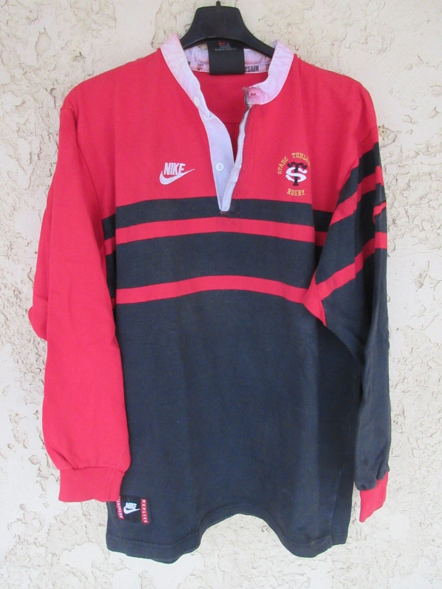 Maillot De Rugby CAL L'Haÿ-les-Roses Vintage Années 90 - Taille M - Coton - Occasion Très Bon état