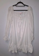 Vintage White Y2K Victoria Secret Babydoll Cotton Ribbon Dress