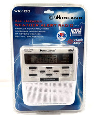 Midland WR-100 All Hazard Weather Alert Radio NOAA SMS Brand New  Sealed 