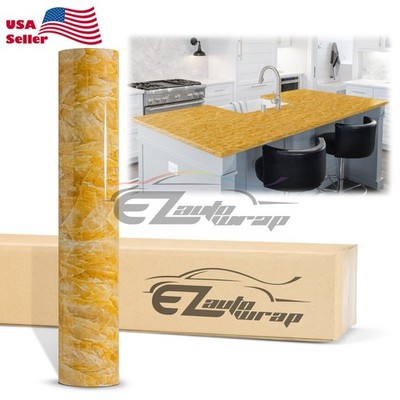 Gloss / Matte Marble Granite Effect Vinyl Wrap Self Adhesive Counter Top Home