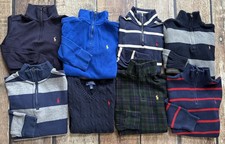 POLO RALPH LAUREN SWEATER LOT OF 8 MULTI BOYS SIZE SMALL EXCELLENT CONDITION