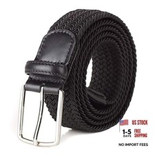 Big and Tall Belts for Men 36"-124" 71" Waist: 62"-66" E Black 01