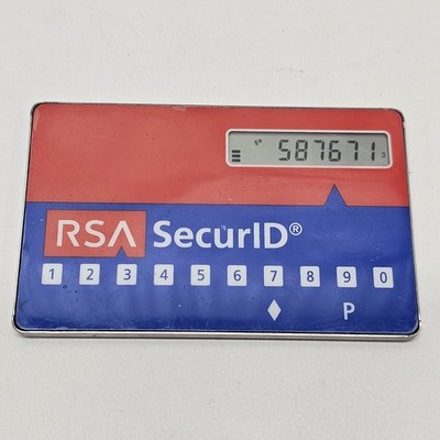 RSA SecurID SD520 PINpad Hardware Token Expired Used UNTESTED AS IS 