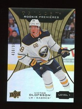2019-20 VICTOR OLOFSSON /999 HOLOFOIL TRILOGY HOCKEY ROOKIE PREMIERS SABRES