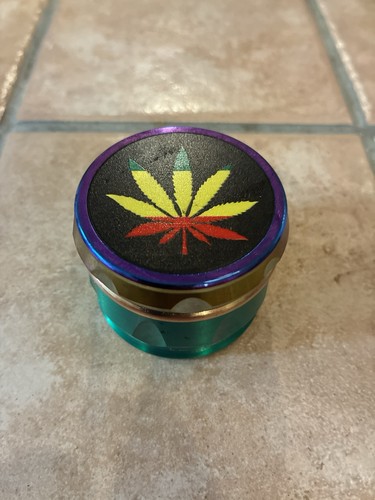 Metal Herbal Herb Spice Smoke Tobacco Grinder Aluminum Crusher Rasta themed nice