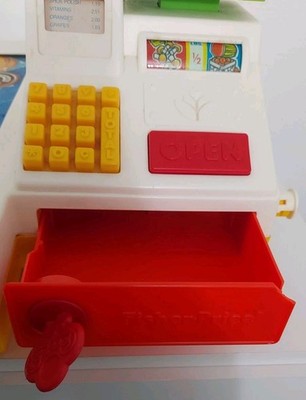 Vintage 1988 Fisher Price Magic Scan Grocery Register Tested and
