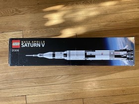 LEGO Ideas 21309 NASA 1969 Apollo Saturn V Complete With Original Box, Manual
