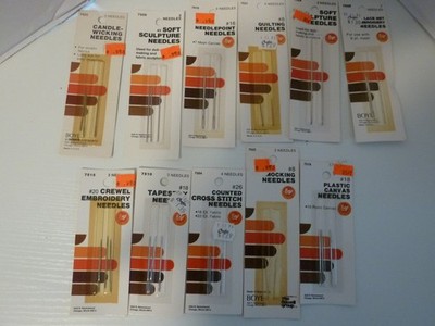 Lot of 11 Boye Needle -7504,7509,7510,7513,7515,7519,7521,7522,7523,7524,7528