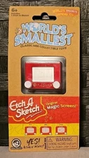 World's Smallest Etch A Sketch Mini Retro Toy by Spin Master NEW SEALED PACKAGE