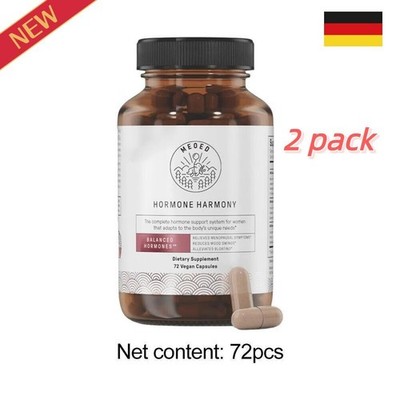 2 Pack Happy Mammoth Hormone Harmony Natural Hormonal Support for Women NEW