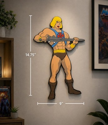 He-Man Wall Art, Complete Set Master Of The Universe; GAME ROOM, MAN CAVE 7pcs.