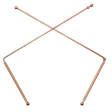 2X 99.9 Copper Dowsing Rod - Divining Rods with Box, Ghost Hunting, Gold